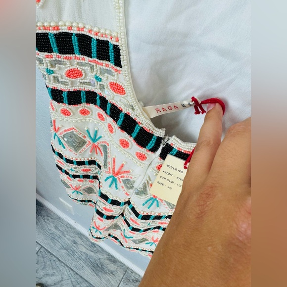 RAGA SILVER SUN Scooped Back BEADED DRESS - Picture 13 of 16